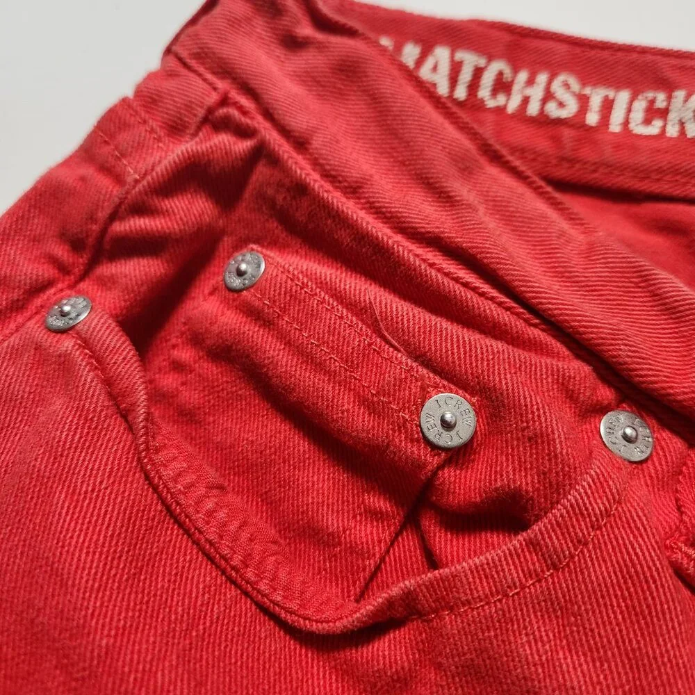 J.Crew Matchstick Slim Jeans Coral Orange 32x33 Stretch Men’s Summer Pants